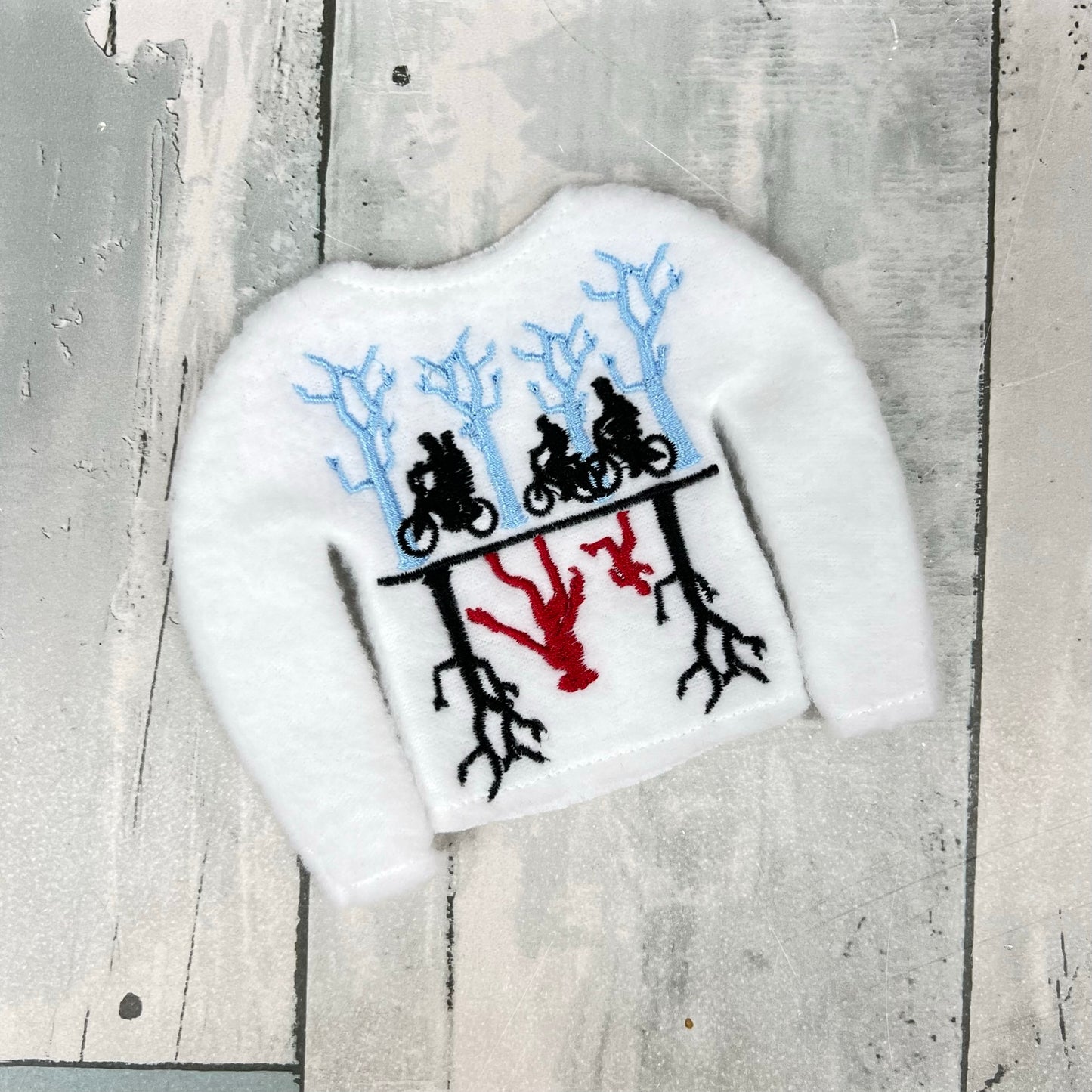 Upside Down Elf Sweater