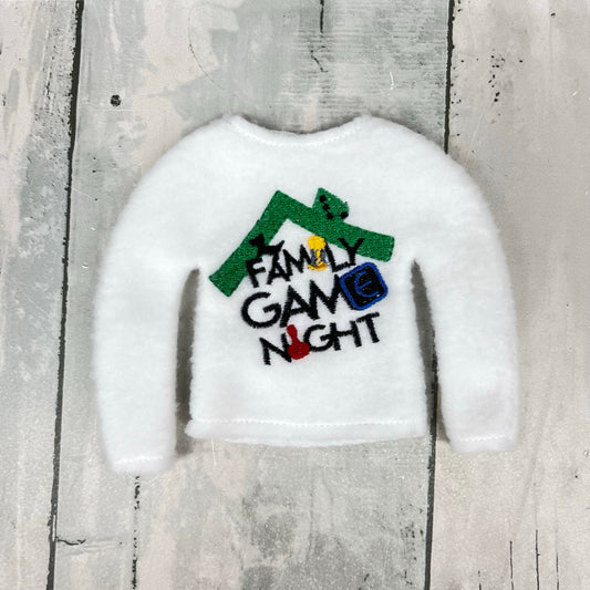 Family Game Night Elf Sweater