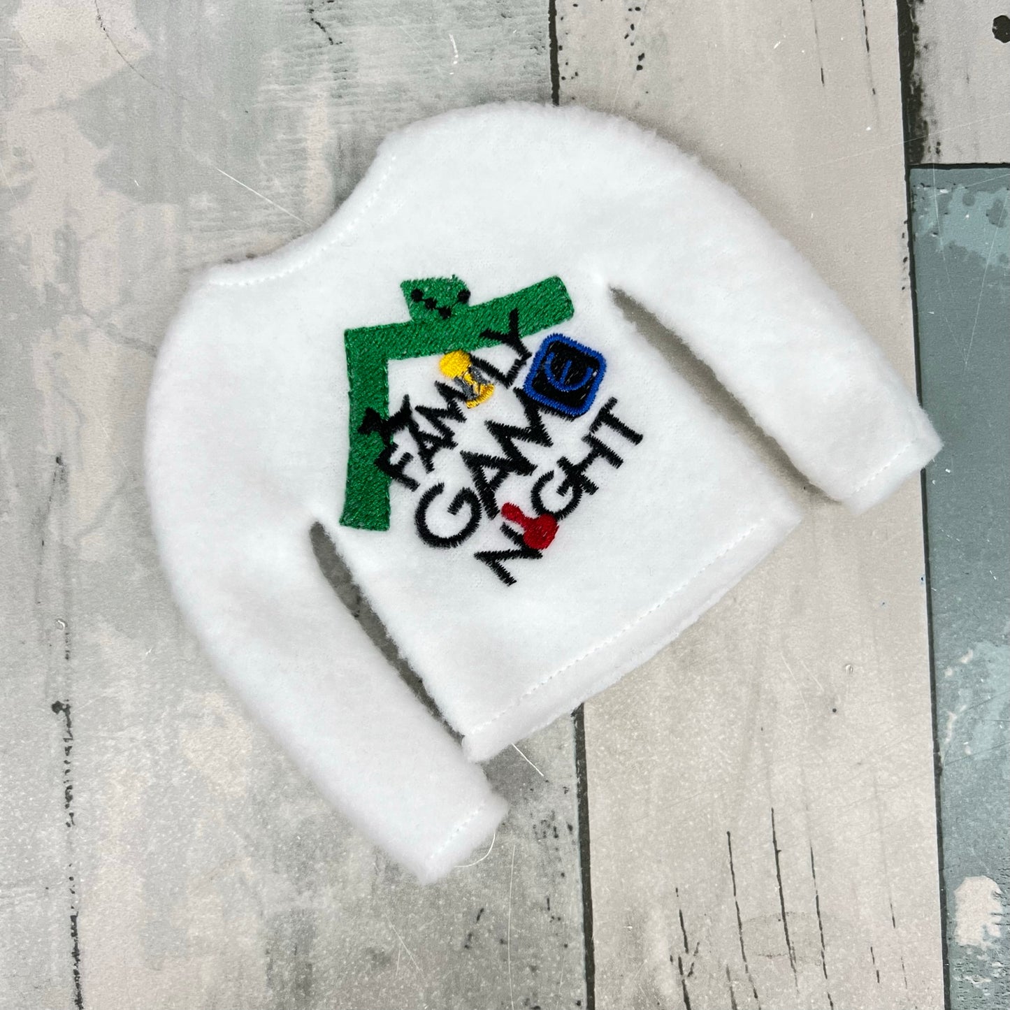 Family Game Night Elf Sweater