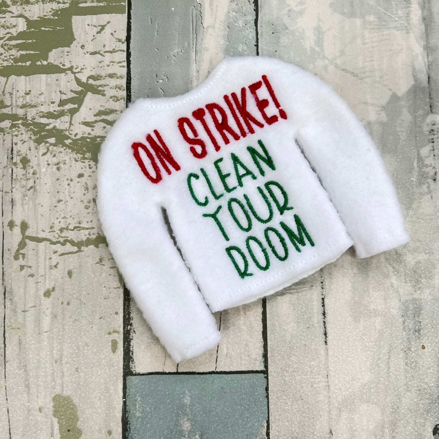 On Strike, Clean Your Room Elf Sweater