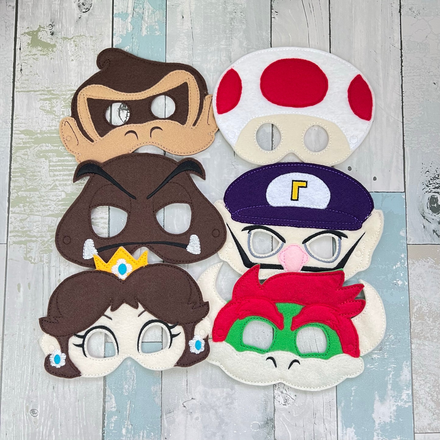 Plumber Family Set 2 Felt Play Masks