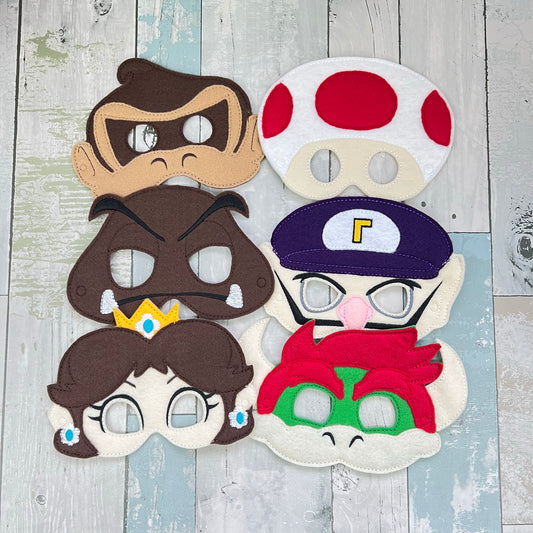Plumber Family Set 2 Felt Play Masks