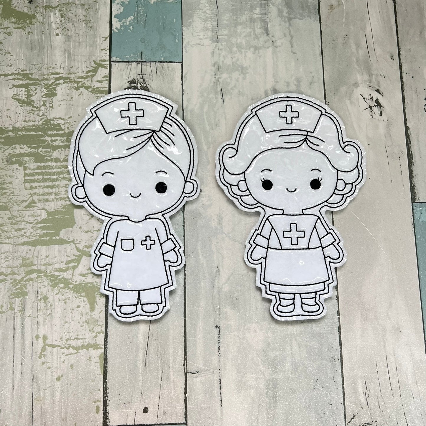 Hero Nurse Colouring Dolls