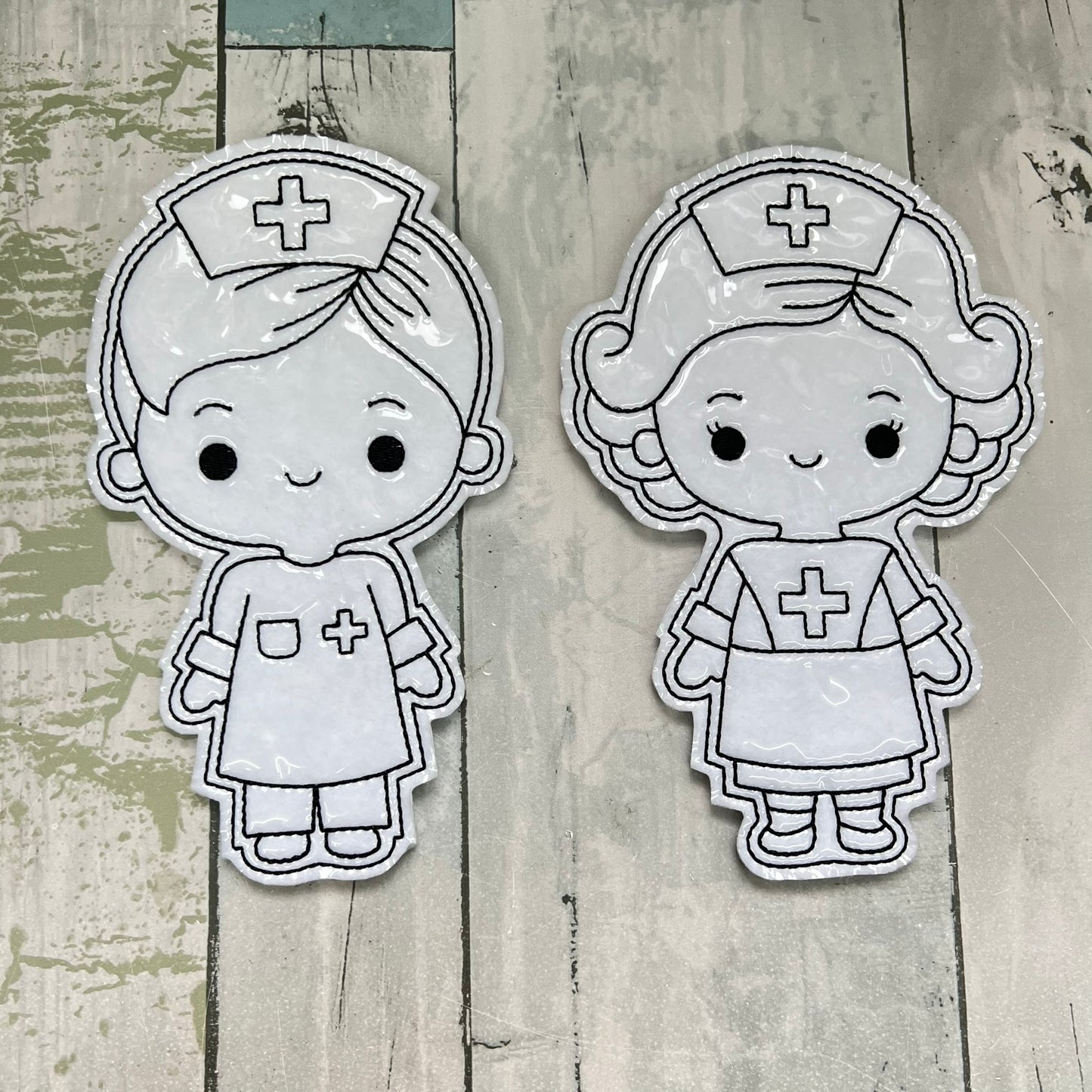 Hero Nurse Colouring Dolls