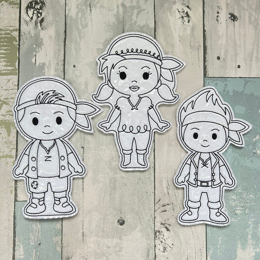 Kids That Don't Grow Up Colouring Dolls