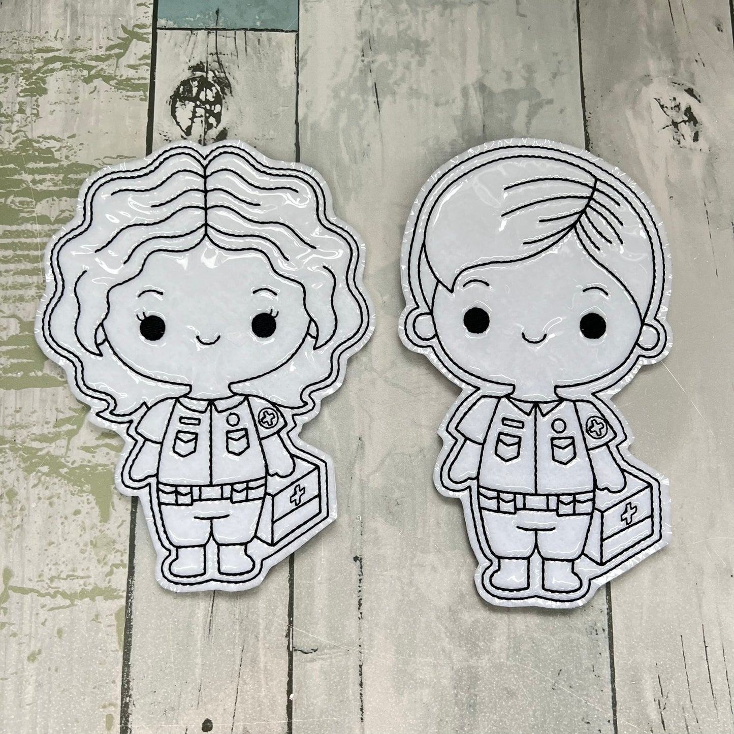 Hero EMT Colouring Dolls