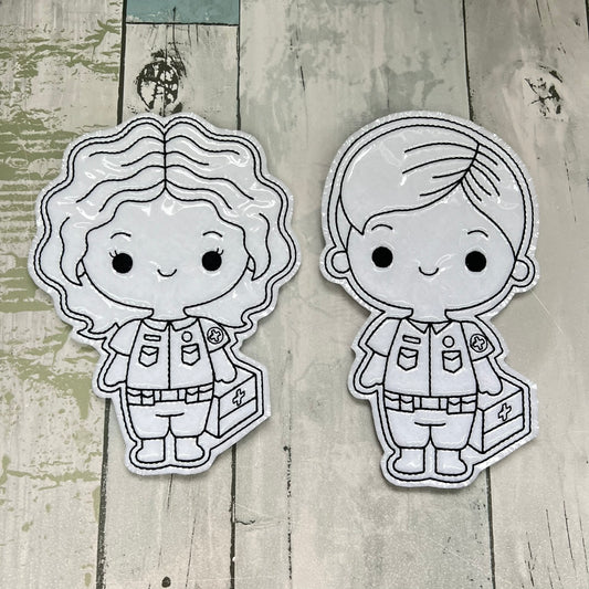 Hero EMT Colouring Dolls