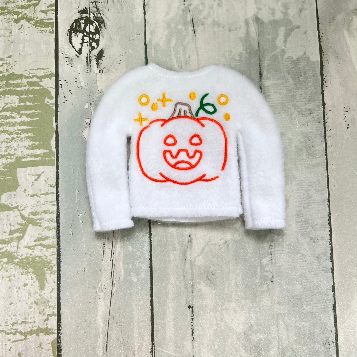 Doodle Pumpkin Elf Sweater