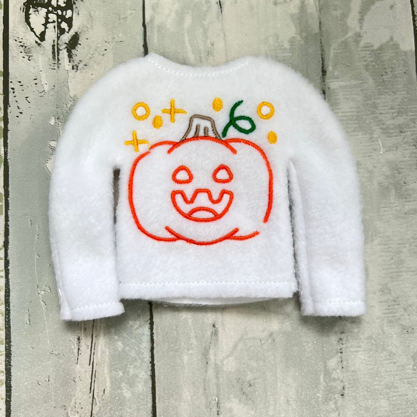 Doodle Pumpkin Elf Sweater