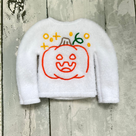 Doodle Pumpkin Elf Sweater