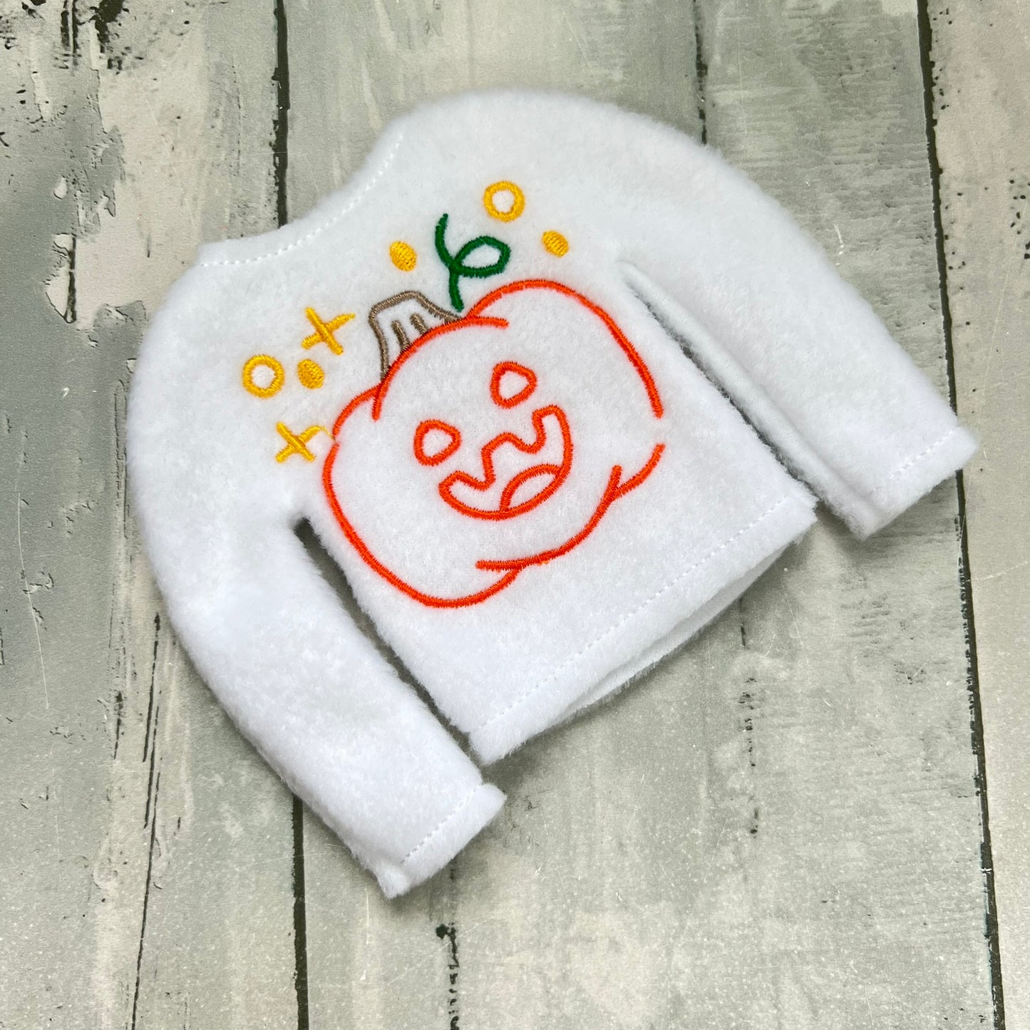 Doodle Pumpkin Elf Sweater