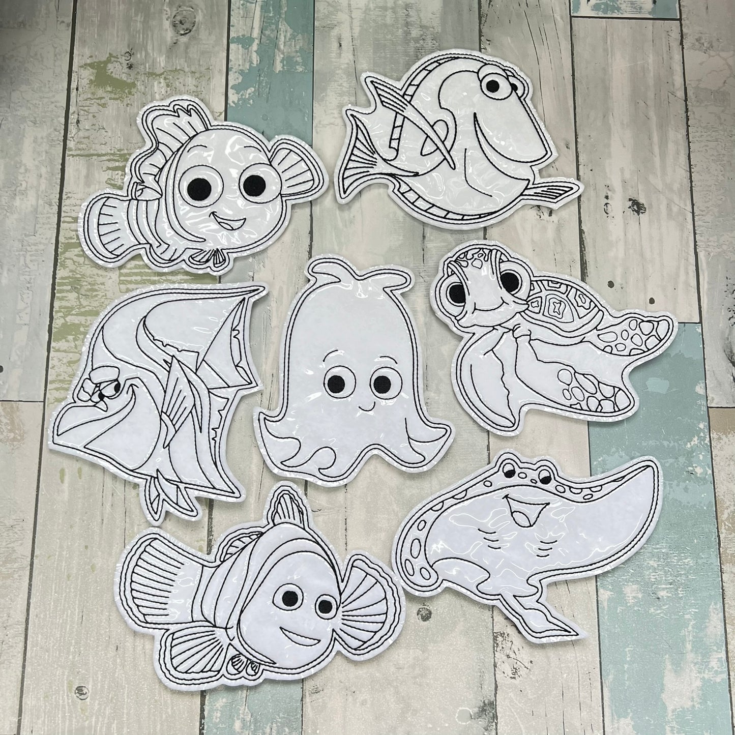 Under the Sea Set 2 Colouring Dolls