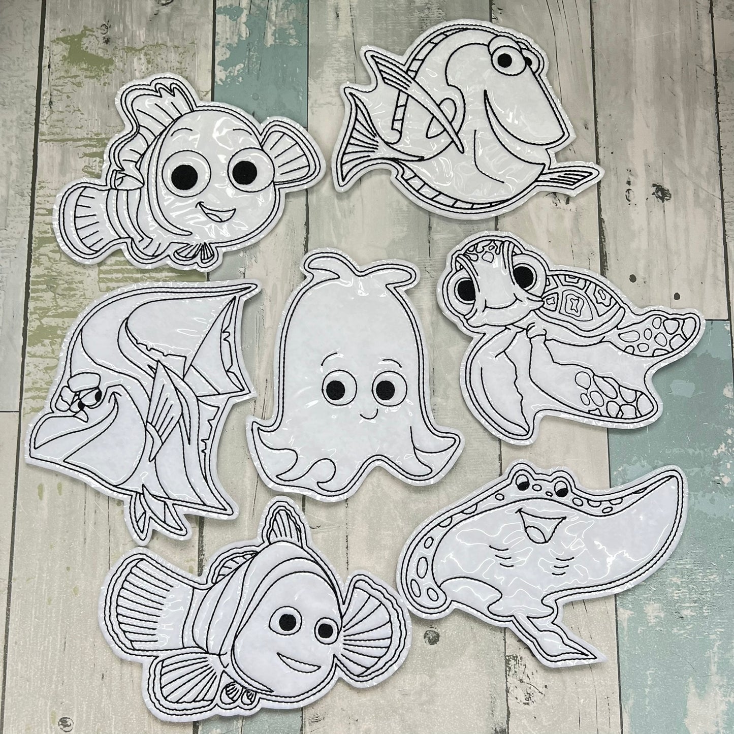 Under the Sea Set 2 Colouring Dolls