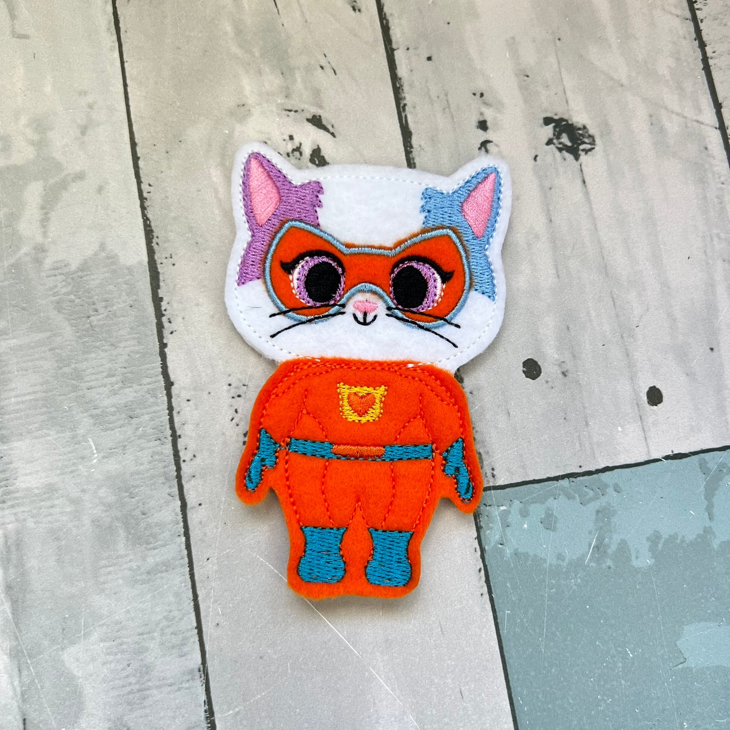Feline Helpers Felt Finger Puppets