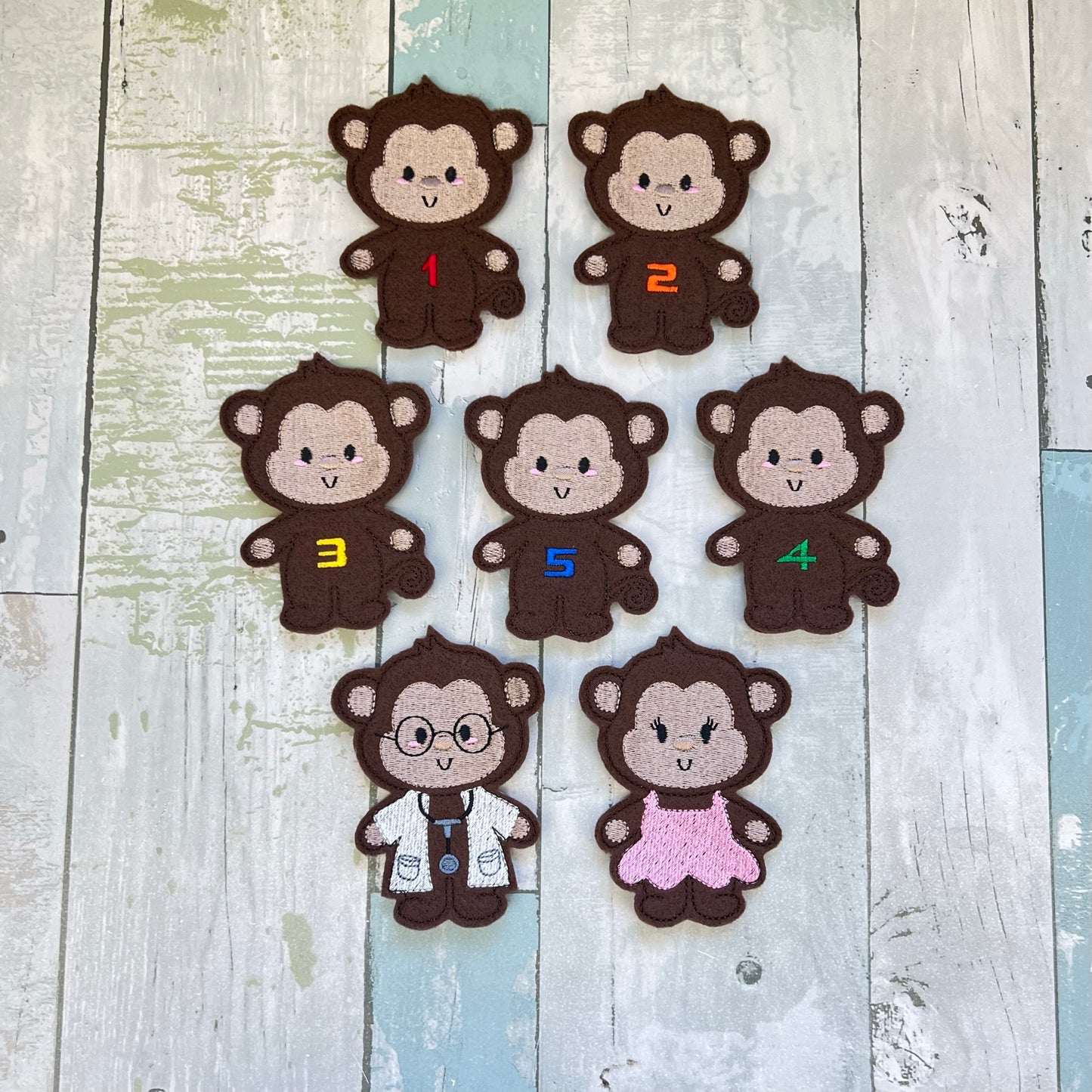 5 Little Monkeys Finger Puppets