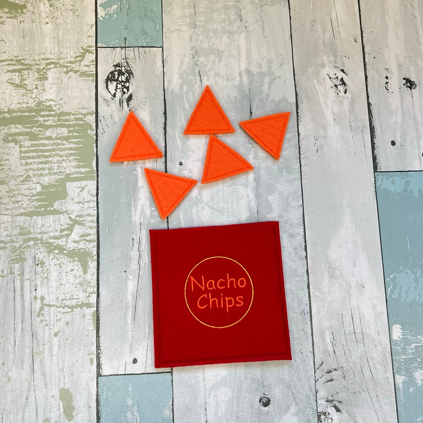 Nacho Chips Felt Play Food