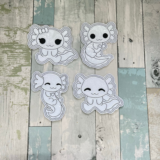 Axolotl Colouring Dolls