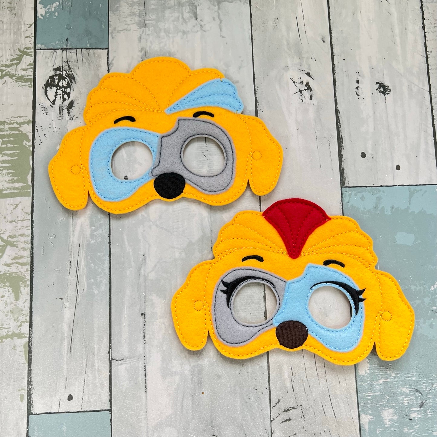 Helpful Strong Pups Felt Play Masks