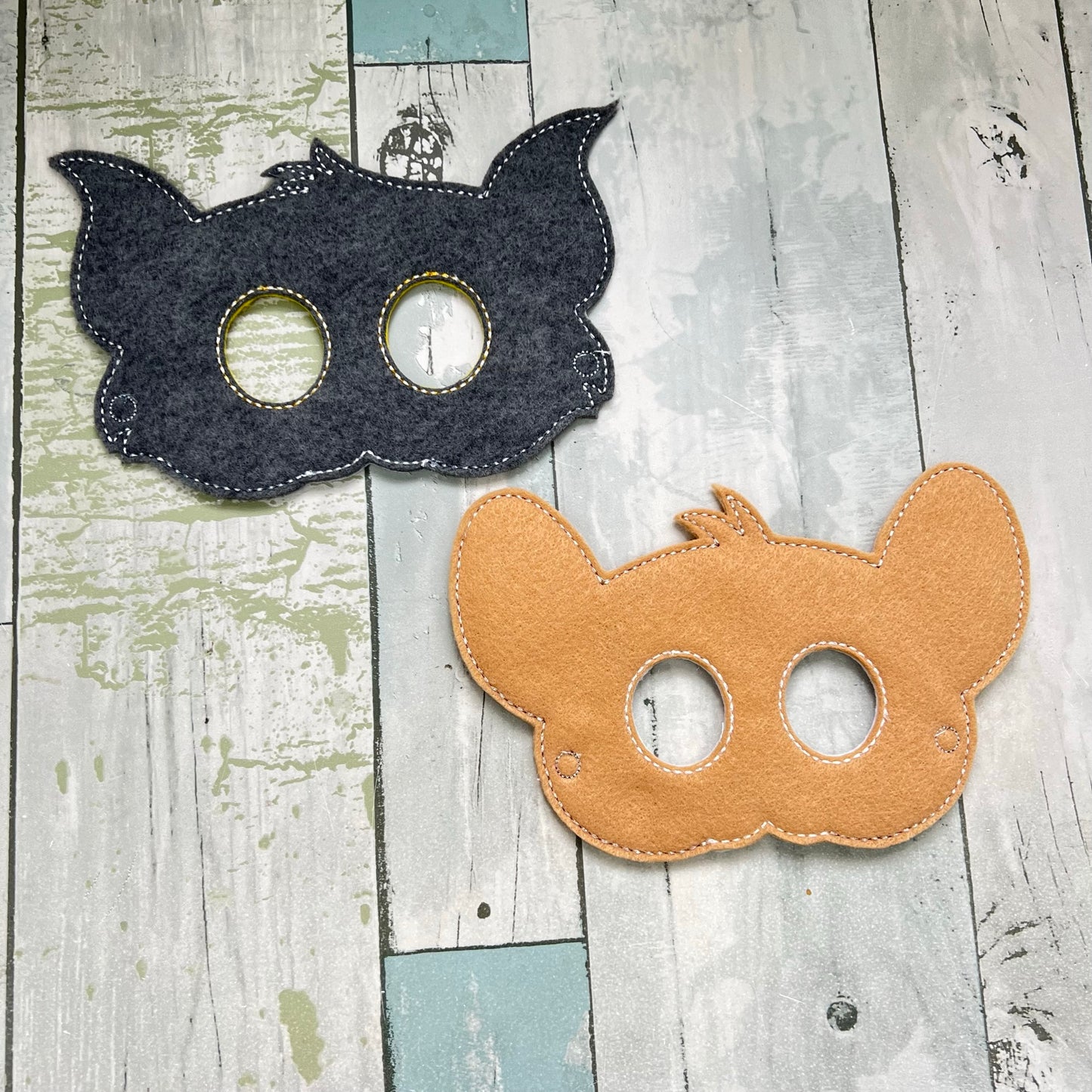 Cat and Mouse Felt Play Masks