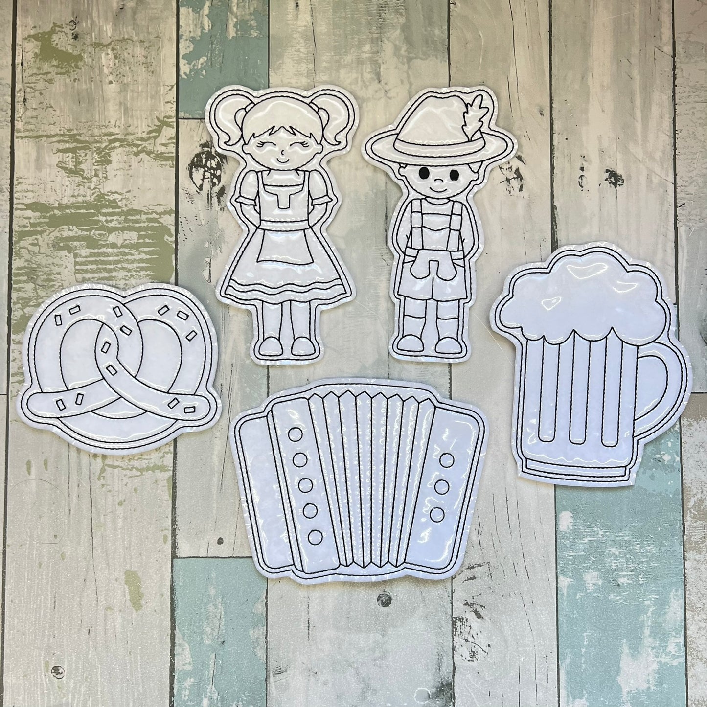Octoberfest Colouring Dolls