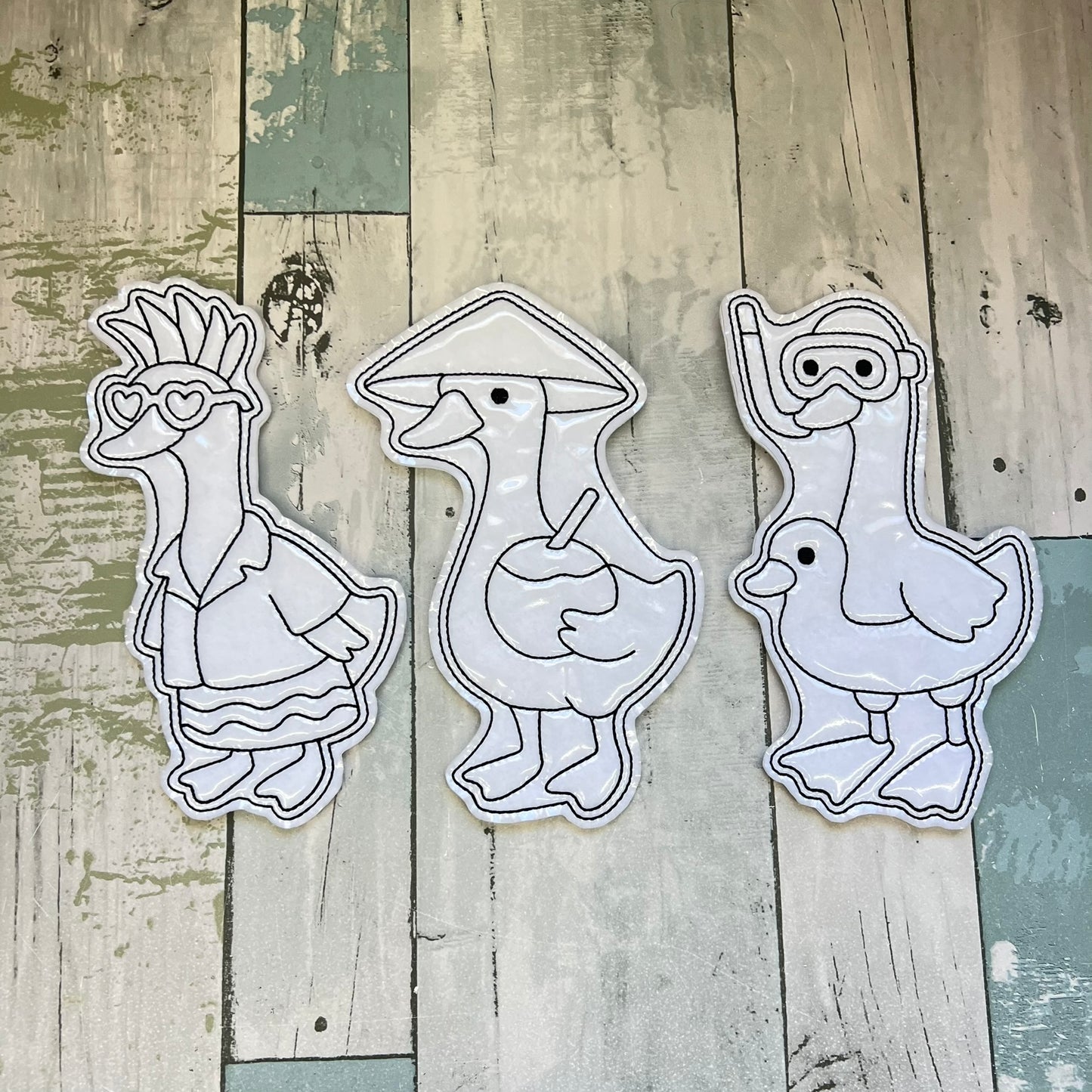 Silly Goose Set 2 Colouring Dolls