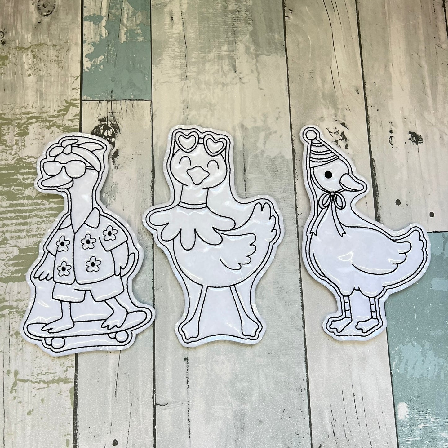 Silly Goose Set 1 Colouring Dolls