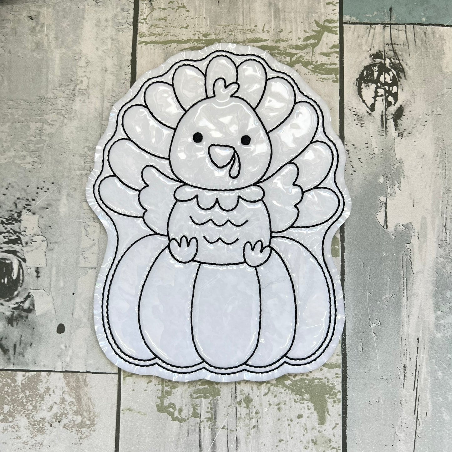 Thanksgiving Turkey Pumpkin Colouring Dolls