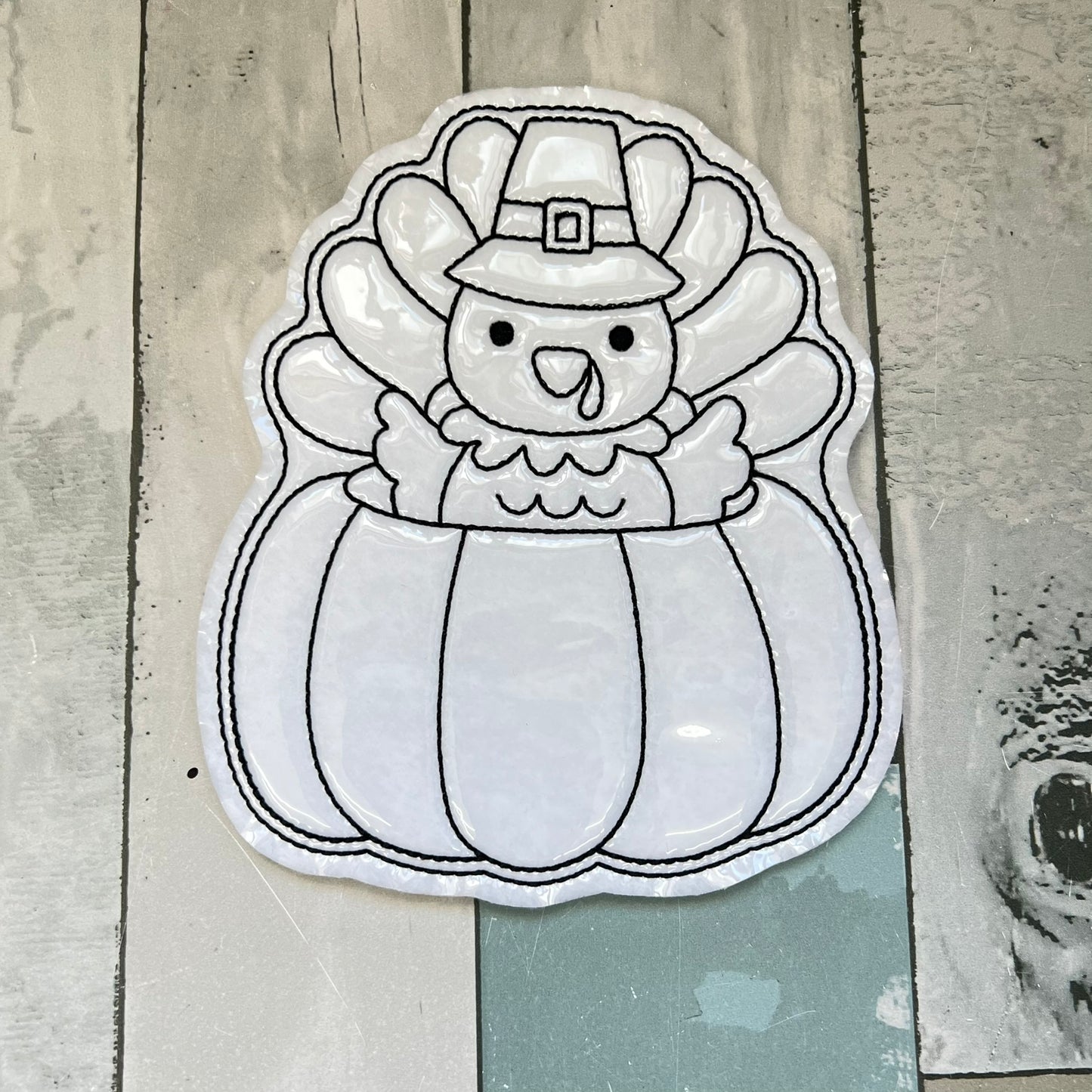 Thanksgiving Turkey Pumpkin Colouring Dolls