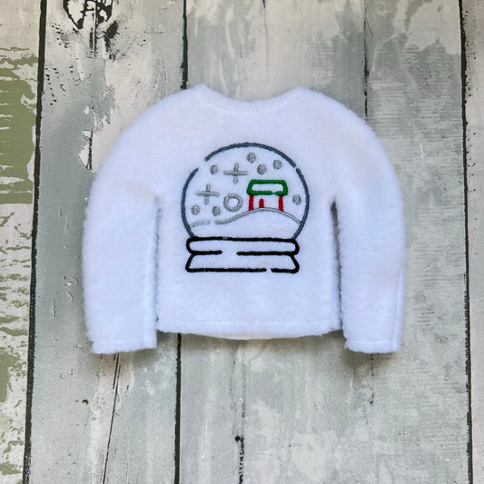 Doodle Snowglobe Elf Sweater
