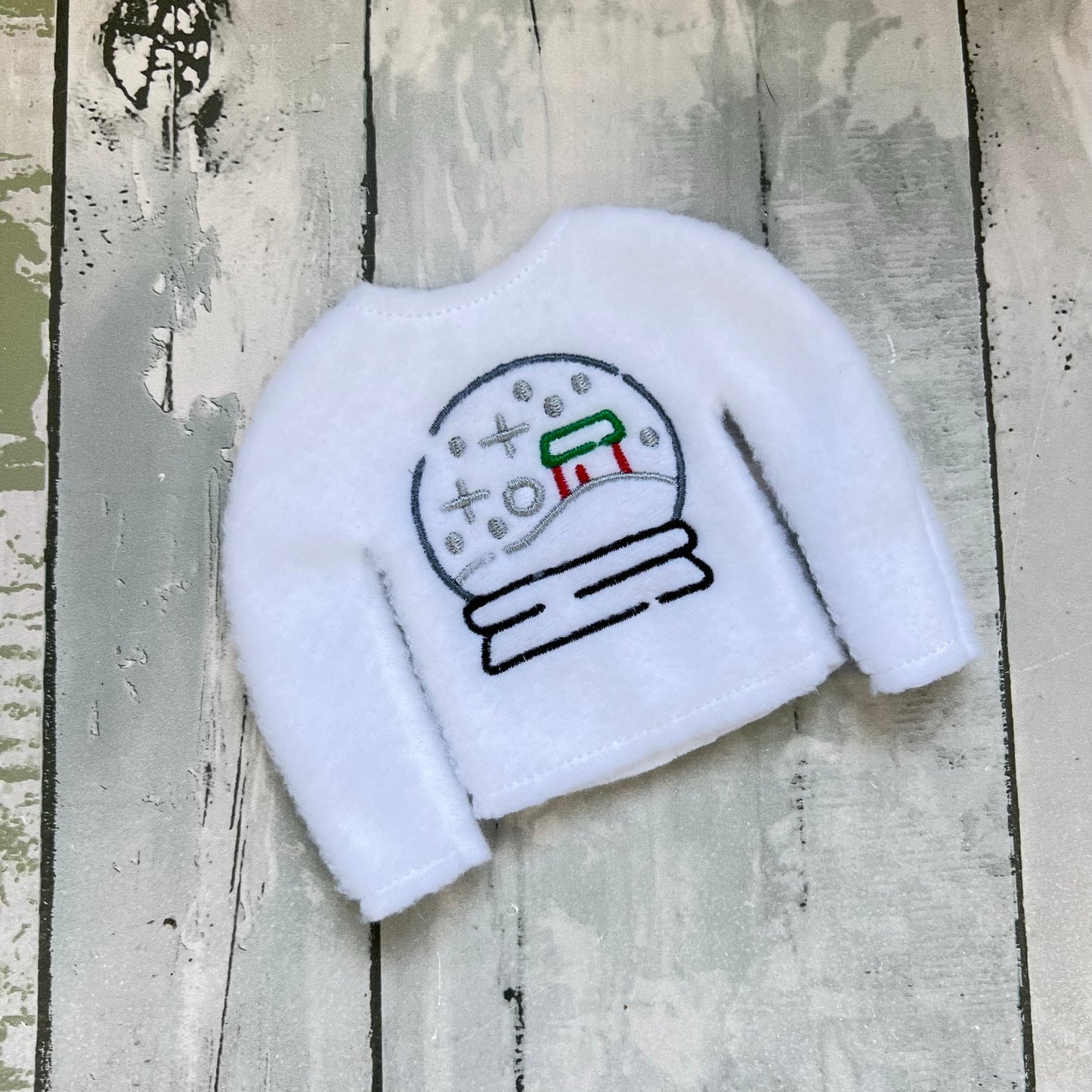 Doodle Snowglobe Elf Sweater