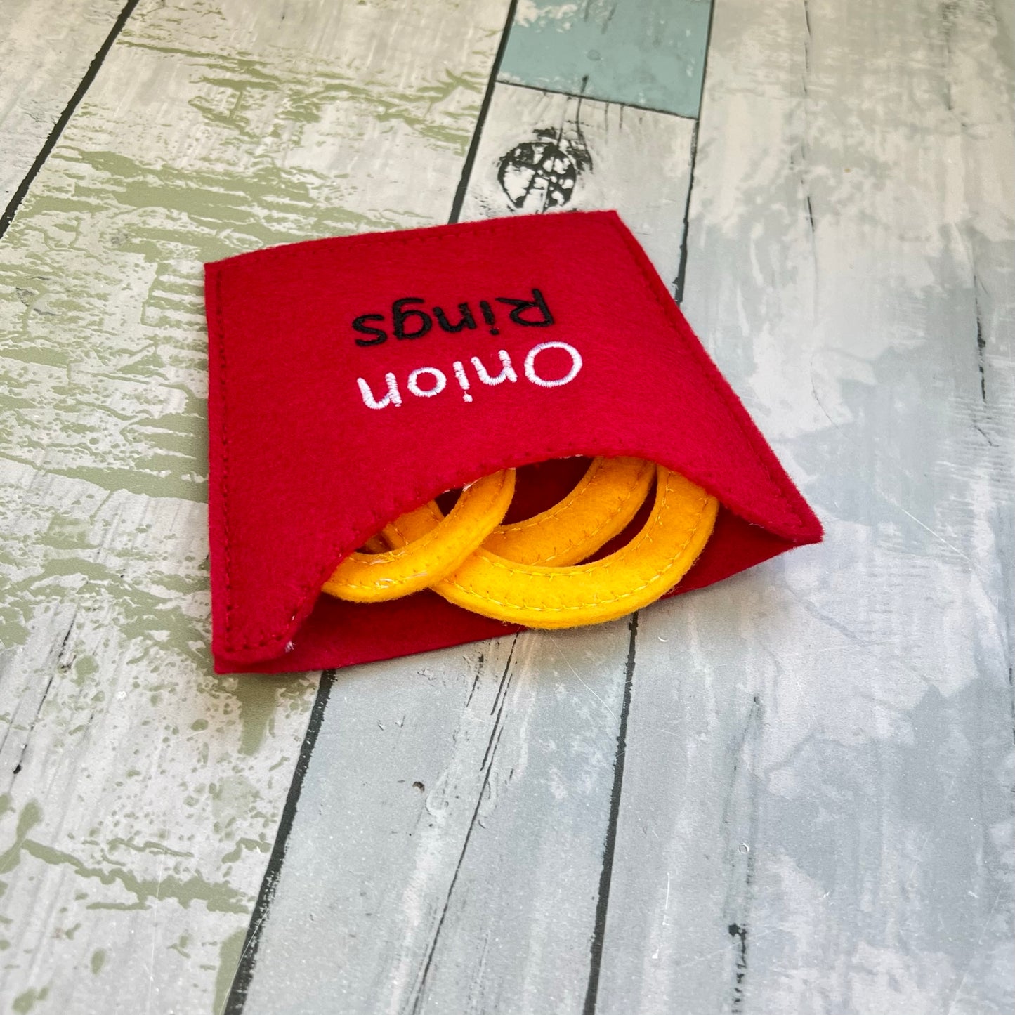 Onion Rings Felt Play Food