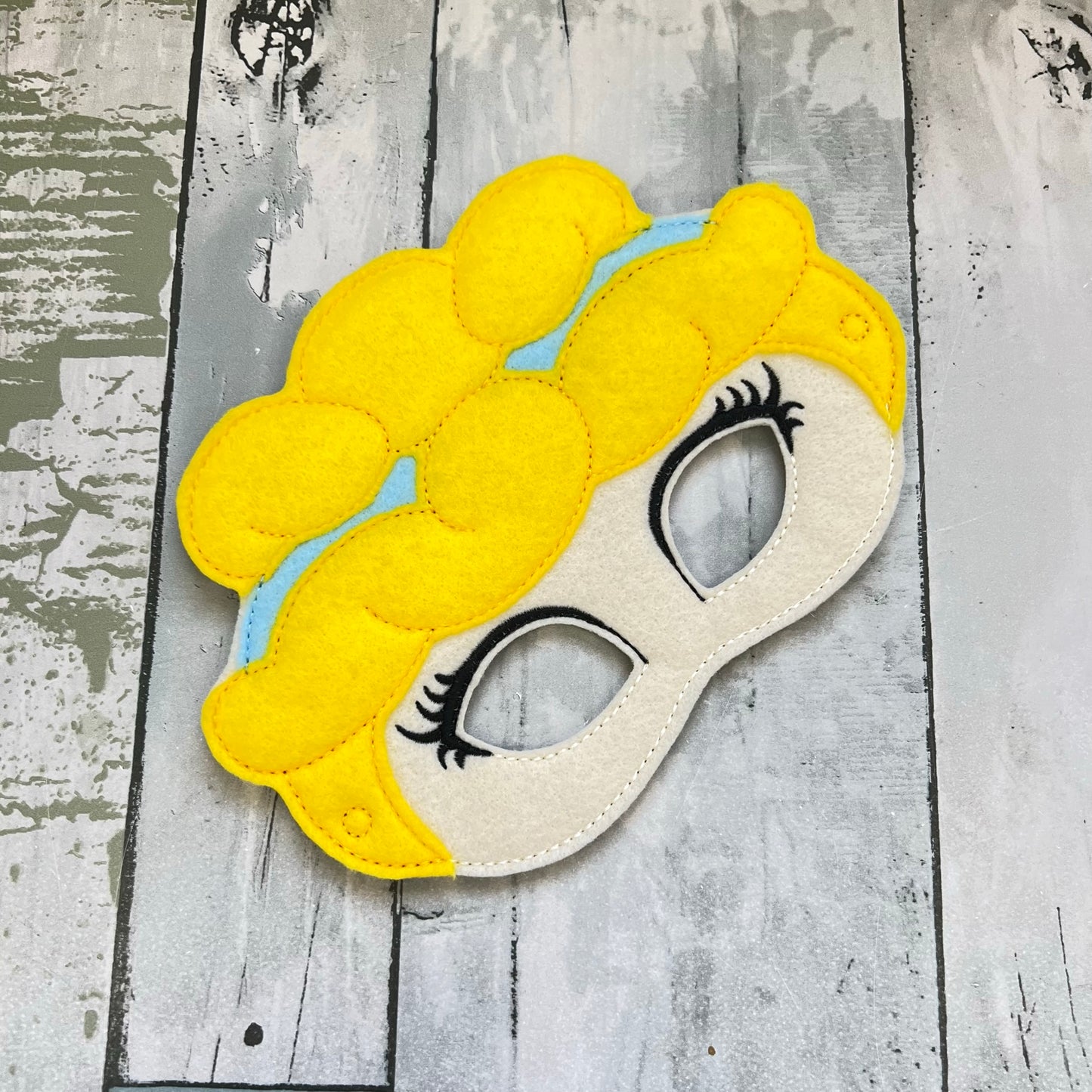 Blue Princess Felt Play Mask