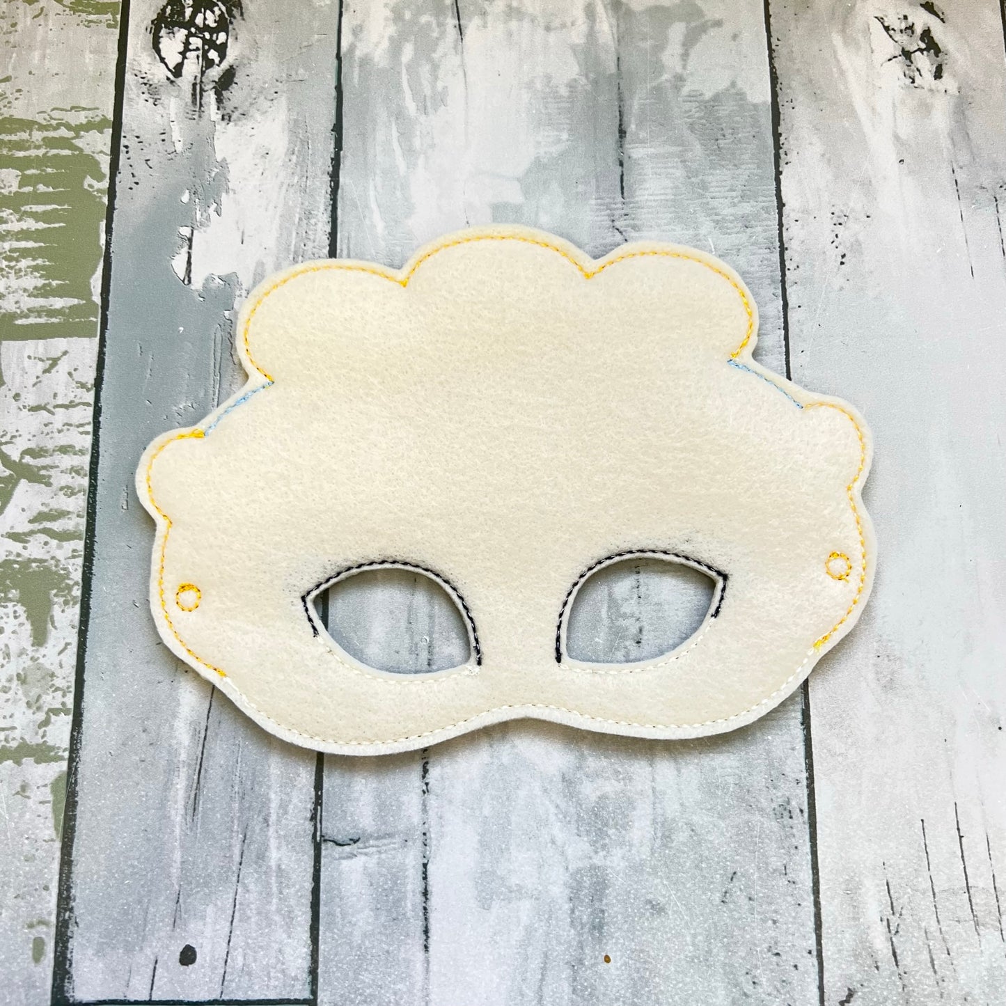 Blue Princess Felt Play Mask