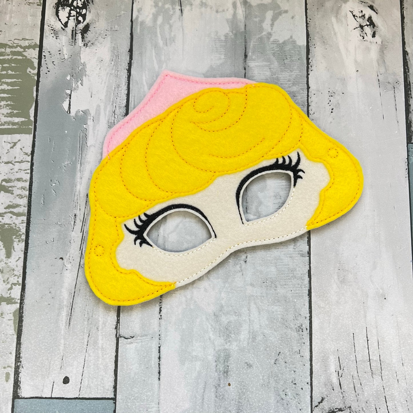 Pink Princess Felt Play Mask