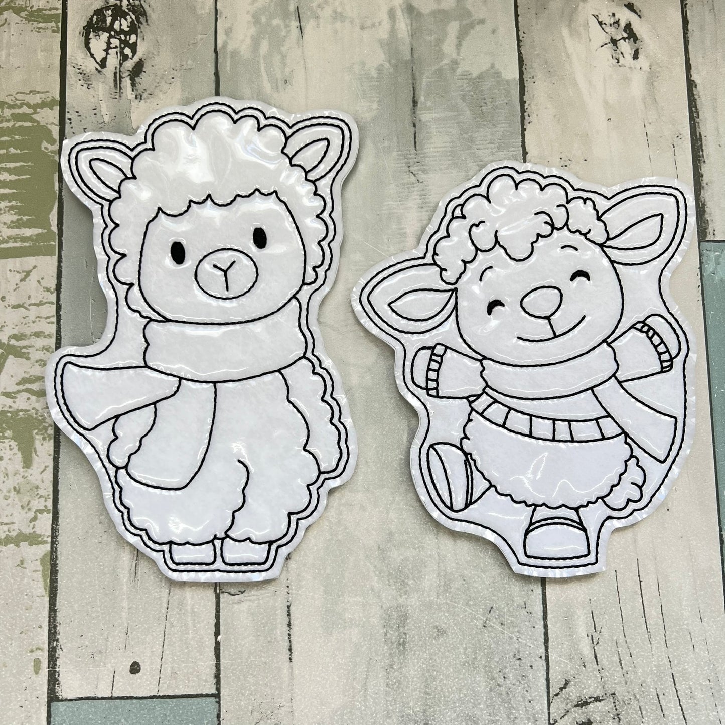 Sheep Dancing Colouring Dolls