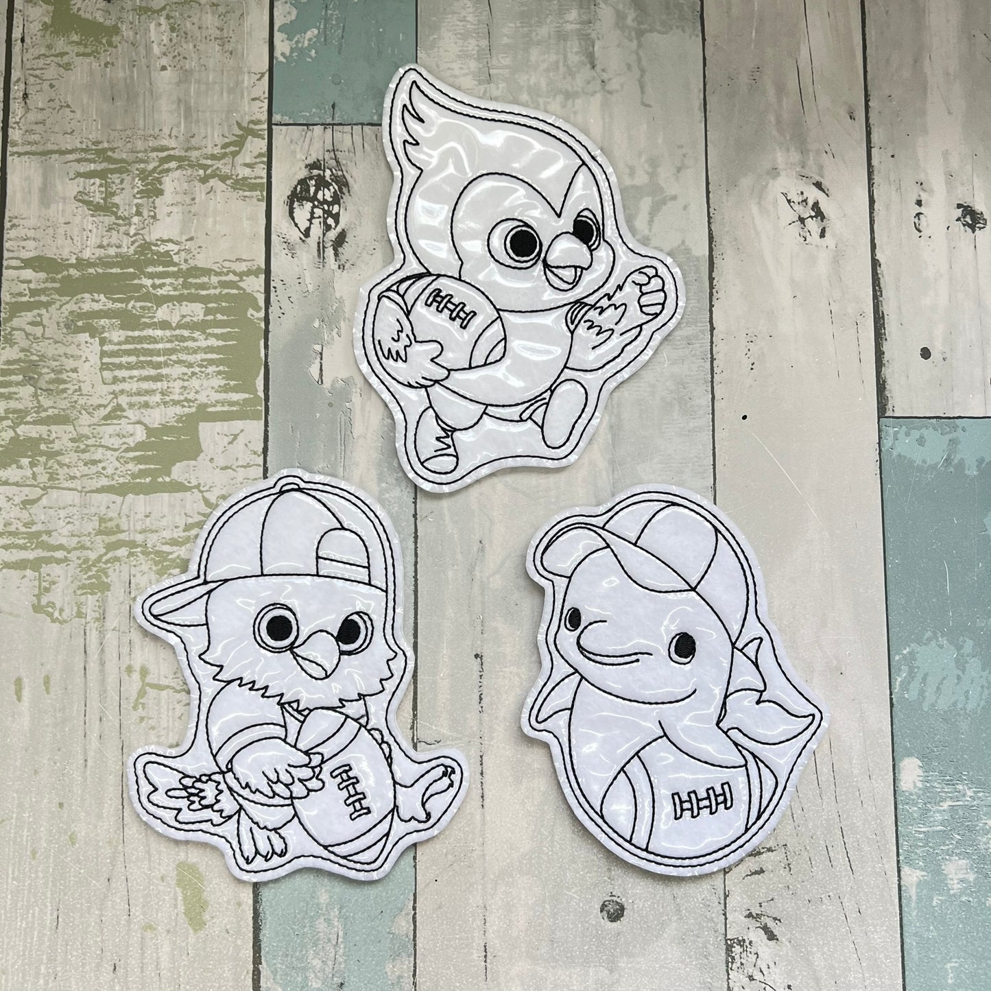 Football Animals Colouring Dolls
