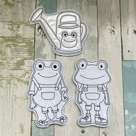 Frogs Set 2 Colouring Dolls