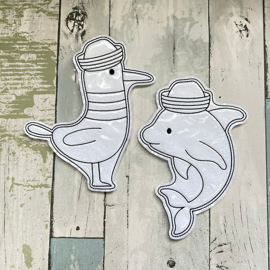Sailor Animals Colouring Dolls