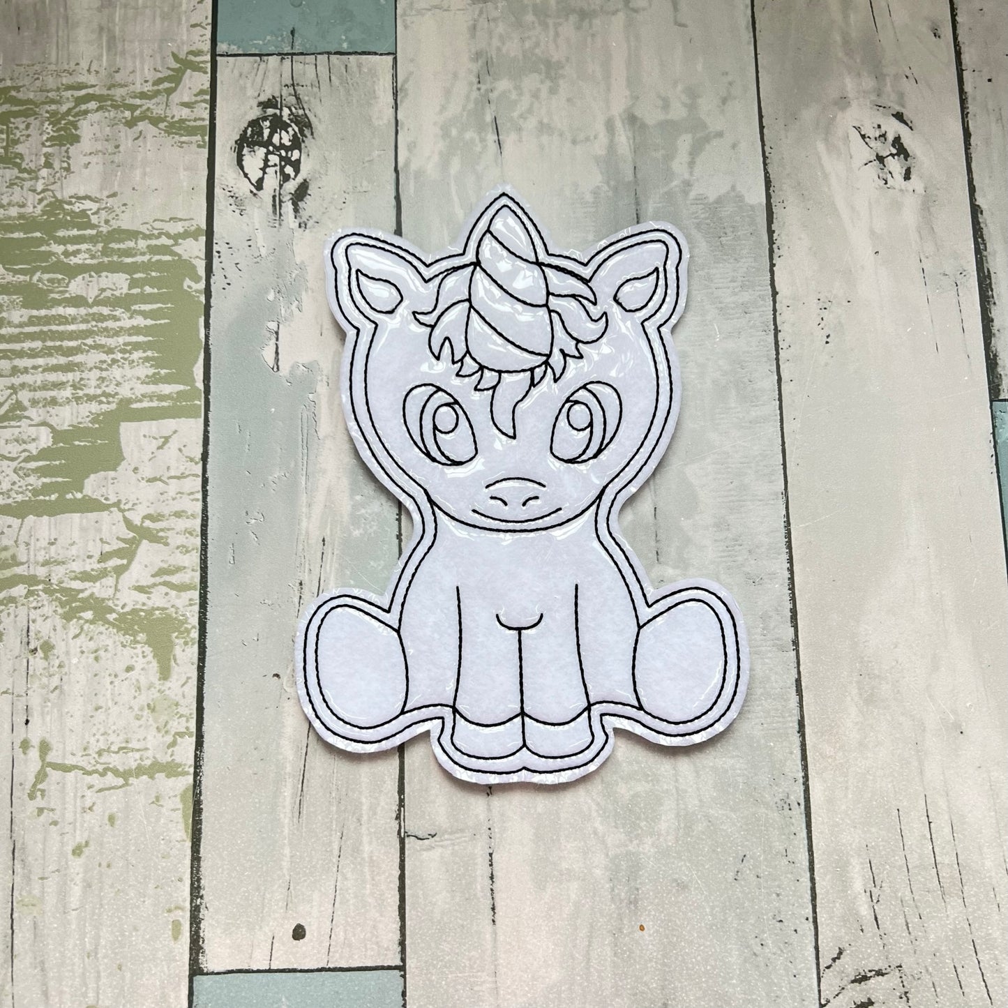 Unicorn Set 3 Colouring Dolls