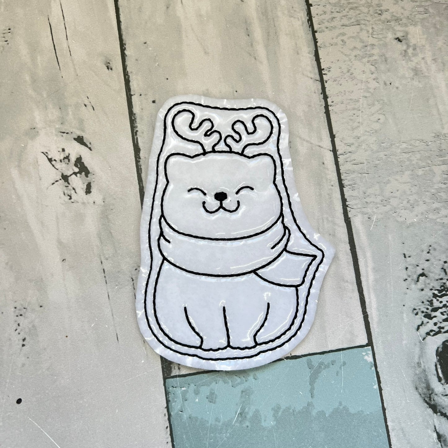 Christmas Cats Colouring Dolls