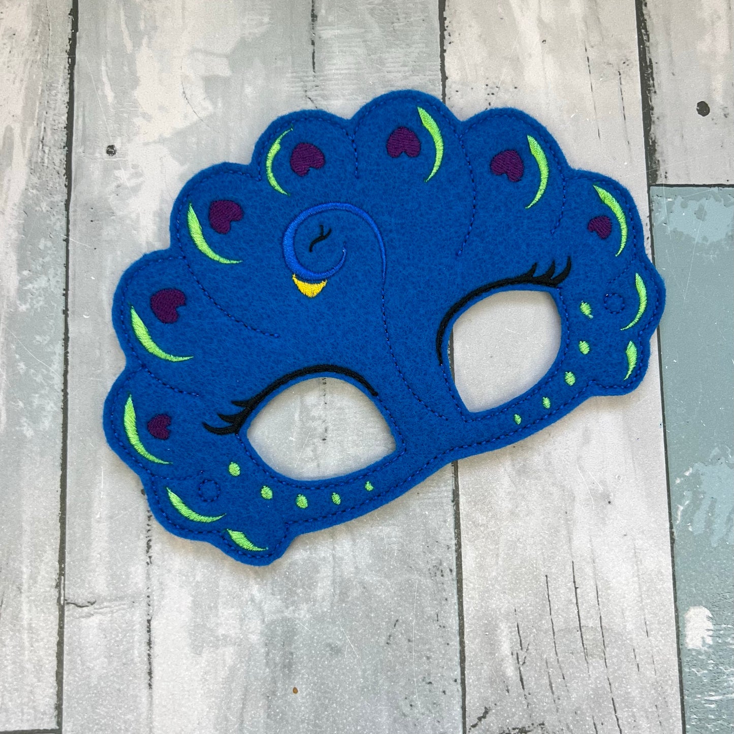 Peacock Felt Play Mask