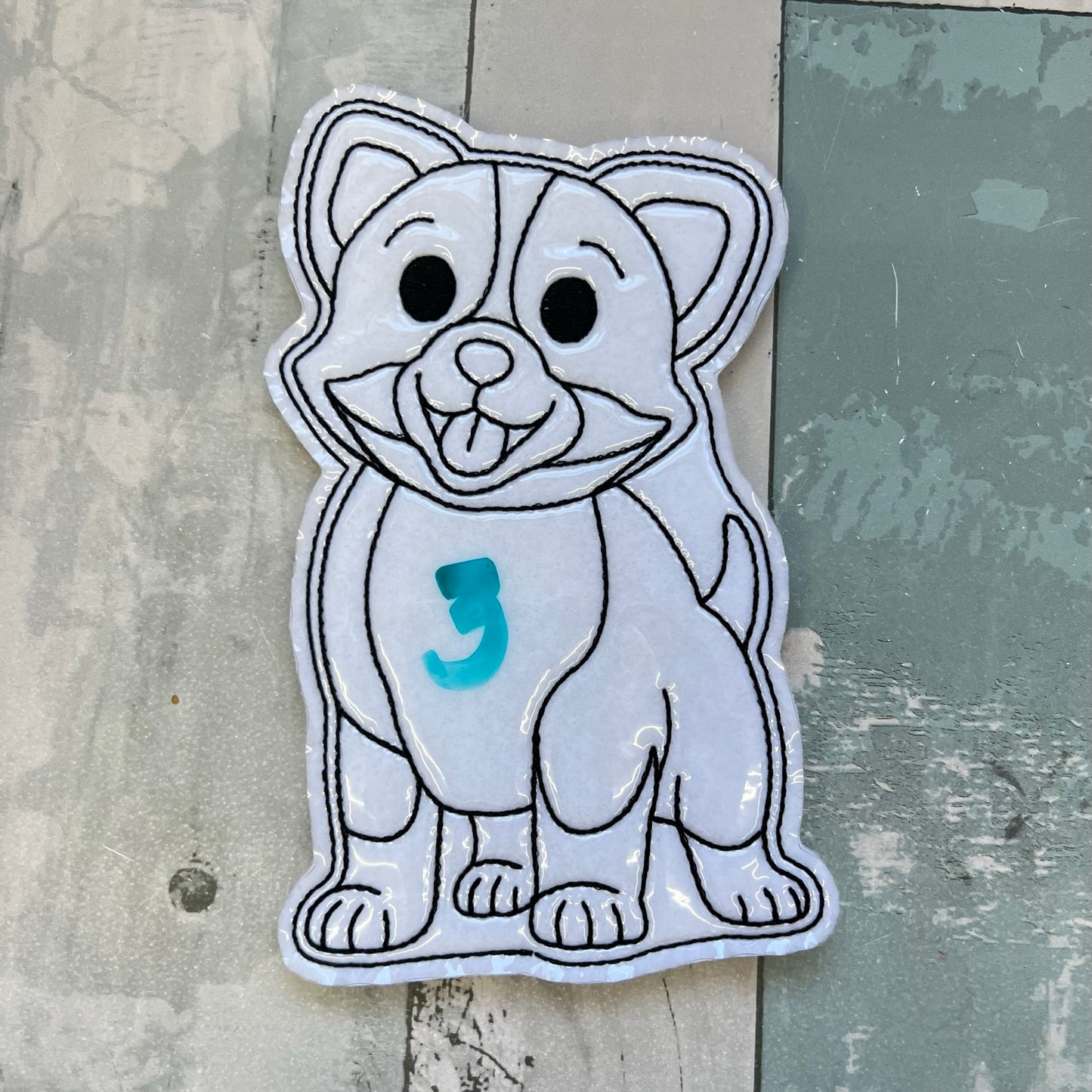 Dogs Set 4 Colouring Dolls