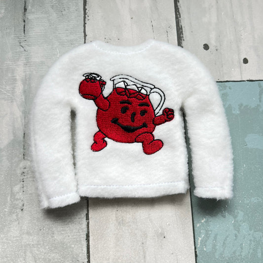 Running Happy Pitcher Elf Sweater