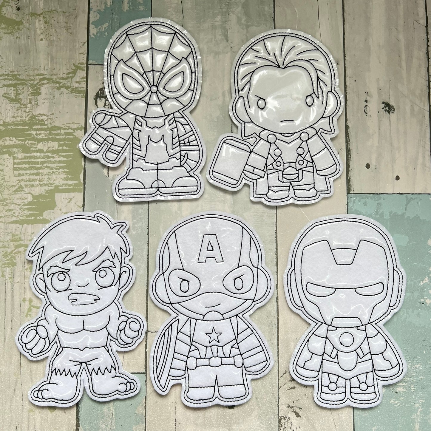 Superhero Colouring Dolls Set #3