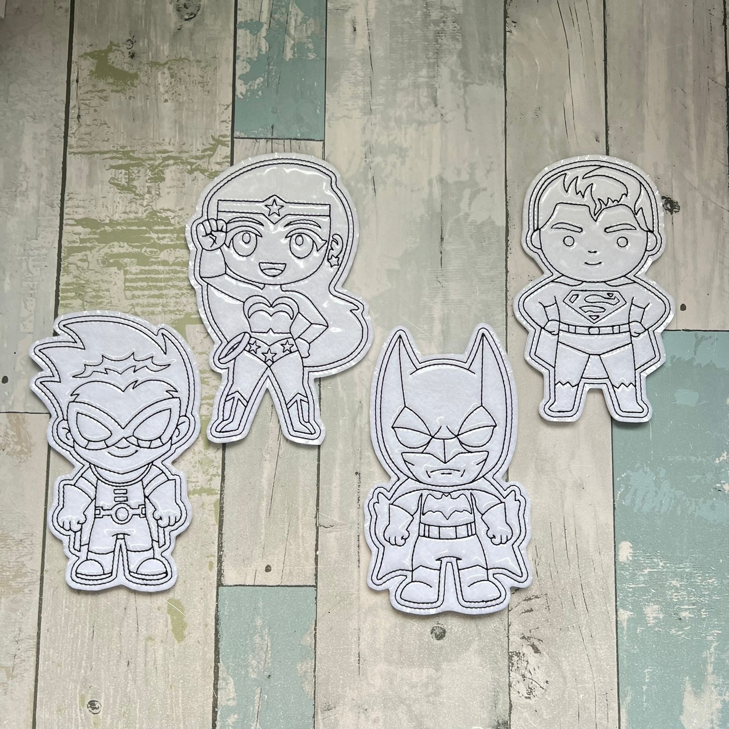 Superhero Colouring Dolls Set #4