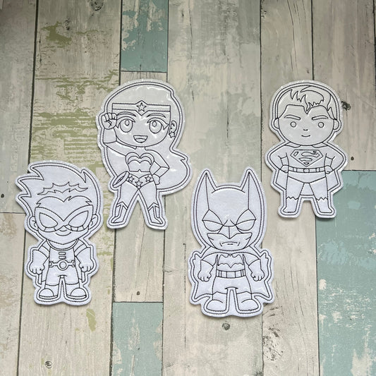 Superhero Colouring Dolls Set #4