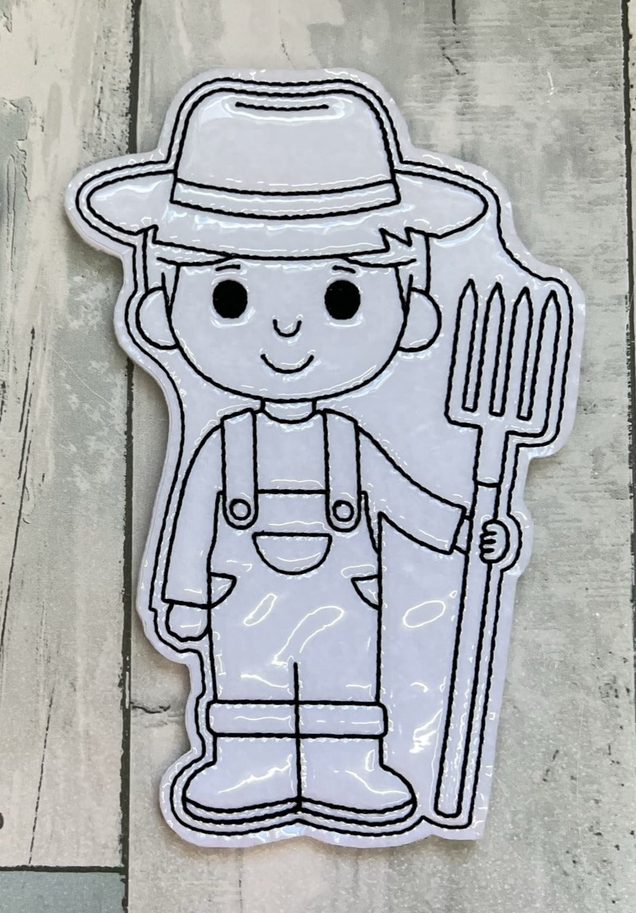 Farm Set 3 Colouring Dolls