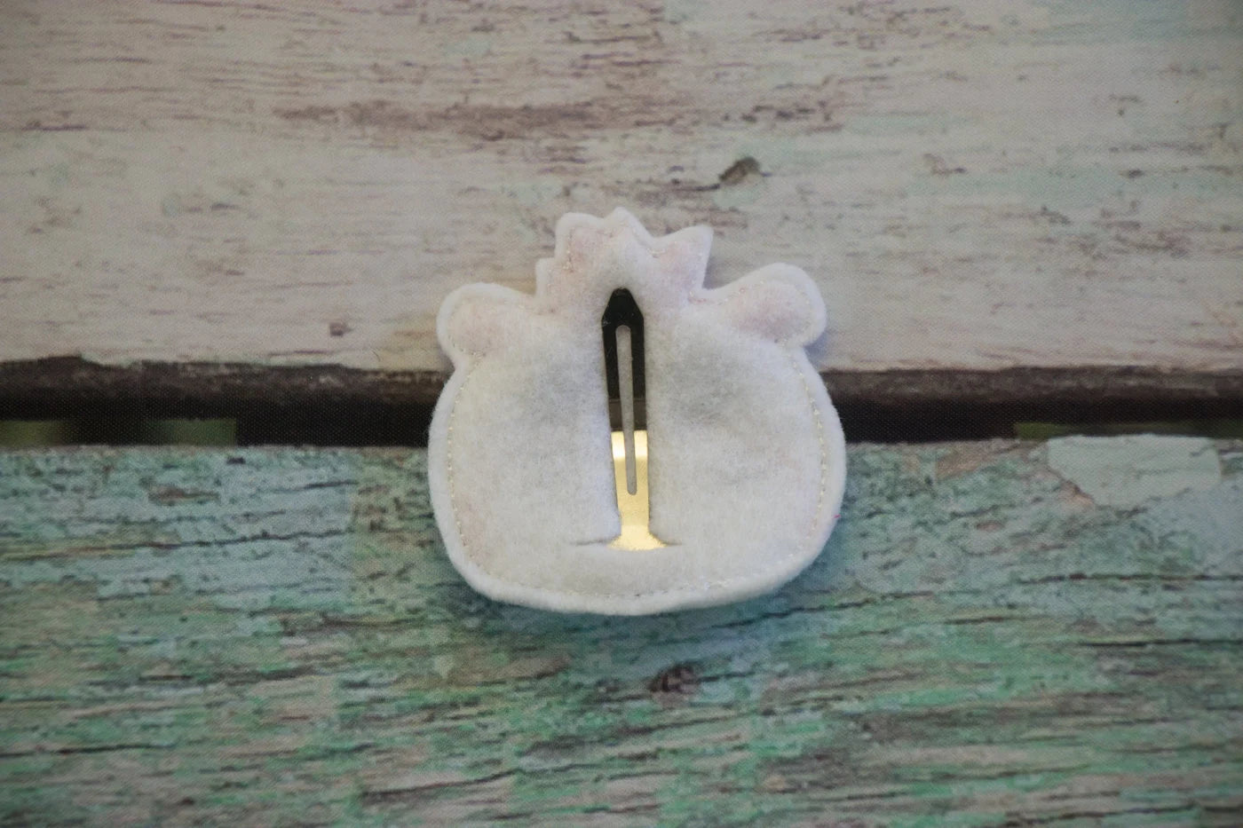 Yellow Helper and Fluffy Unicorn Felt Snap Hair Clip