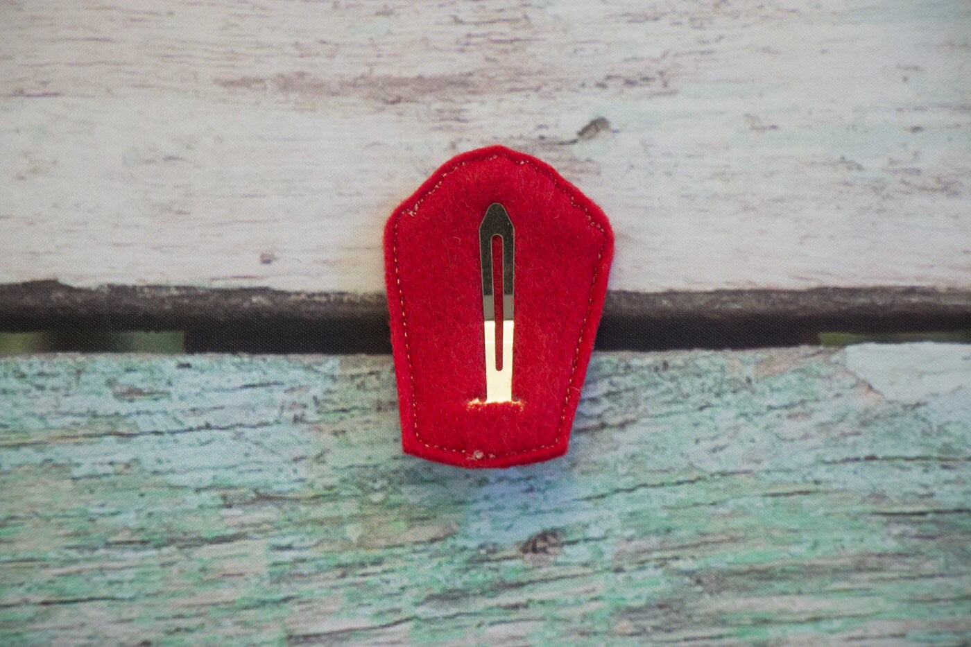 Popcorn Felt Snap Hair Clip