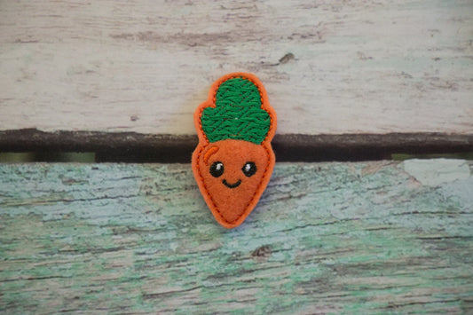 Carrot Felt Snap Hair Clip